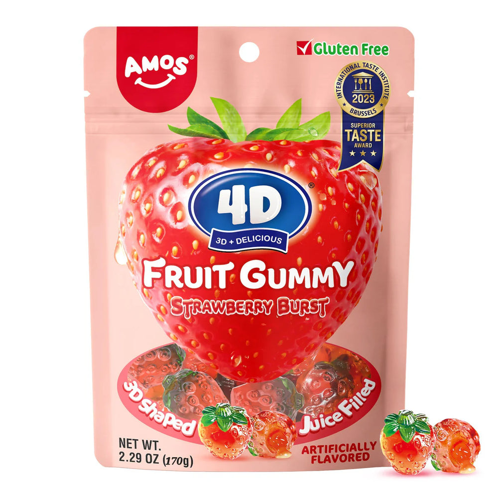 4D Fruit Gummy Strawberry Burst 170gr