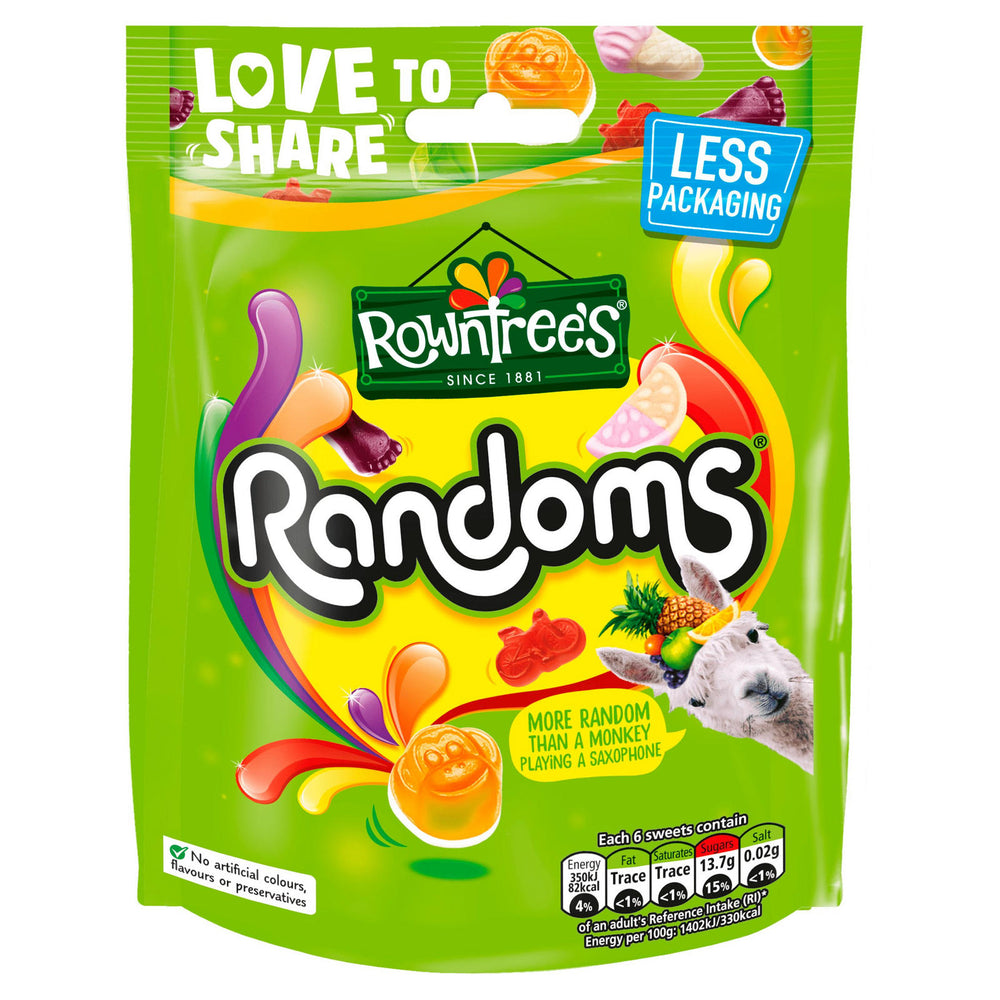 
            
                Load image into Gallery viewer, ROWNTREES RANDOMS 150G
            
        