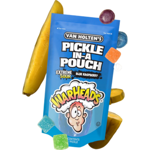 Van Holten's WARHEADS EXTREME SOUR Blue Raspberry Pickle in a Pouch 270g