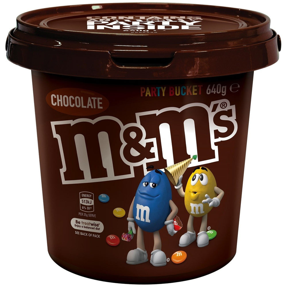 
            
                Load image into Gallery viewer, M &amp;amp; M CHOCOLATE PARTY BUCKET 640G
            
        