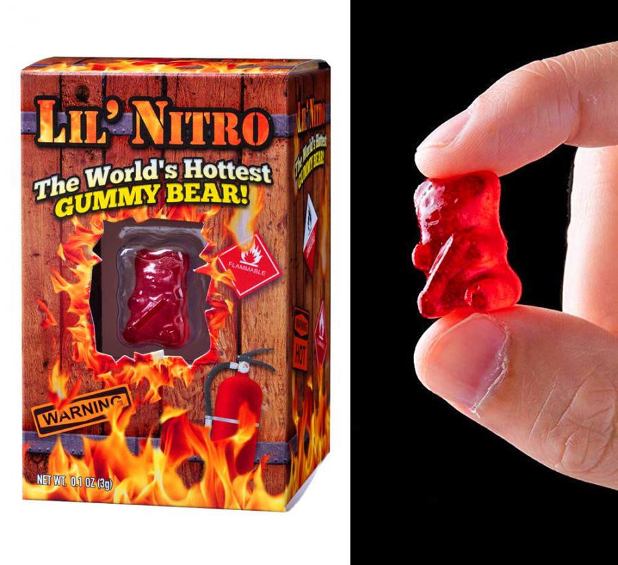 
            
                Load image into Gallery viewer, Lil Nitro - The World&amp;#39;s Hottest Gummy Bear 3g
            
        