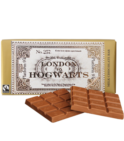 HARRY POTTER LONDON TO HOGWARTS, MILK CHOCOLATE WITH CRISPED RICE 42G