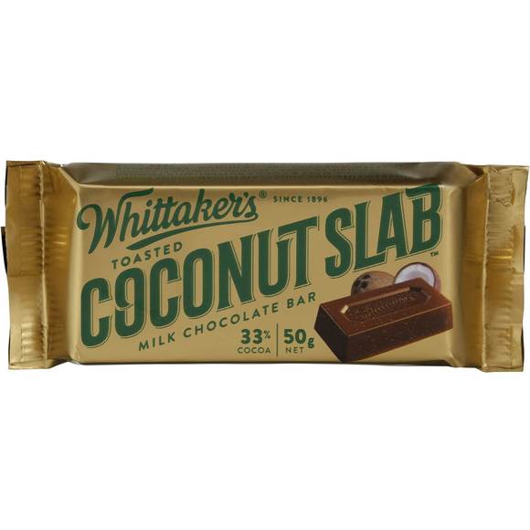 
            
                Load image into Gallery viewer, Whittaker&amp;#39;s Coconut Slab 50g
            
        