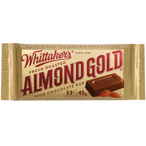 
            
                Load image into Gallery viewer, Whittaker&amp;#39;s Almond Gold Bar 45g
            
        