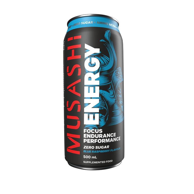 Musashi Energy Drink Blue Raspberry 500ml