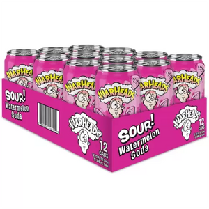 
            
                Load image into Gallery viewer, WARHEADS SOUR WATERMELON SODA CAN 12 X 355ML
            
        