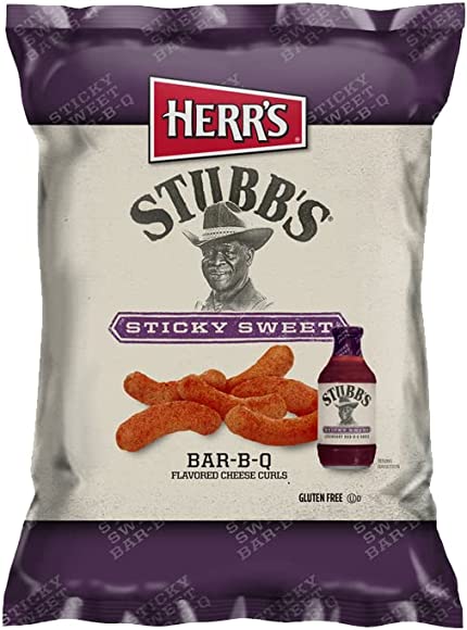 Herr's Stubb's Sticky Sweet Flavoured Cheese chips 170g