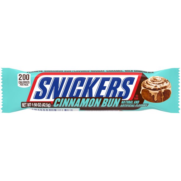 Snickers CINNAMON BUN Chocolate Bar 42.5g " USA"