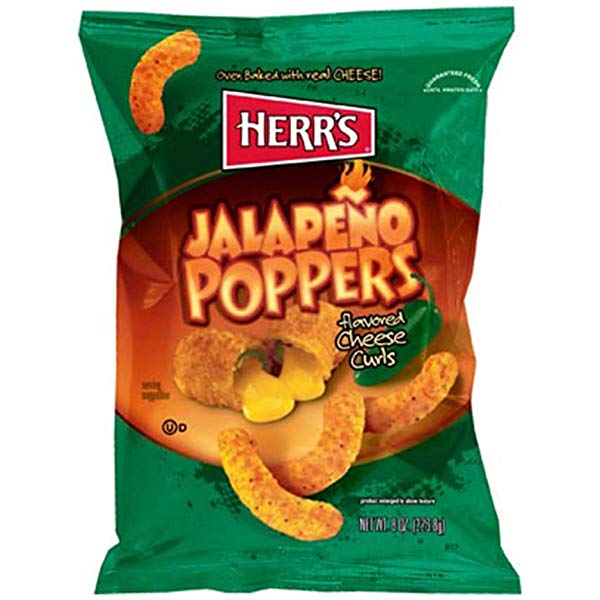 Herr's Jalapeno Poppers Cheese Curls 198.5g