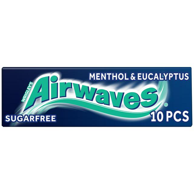 
            
                Load image into Gallery viewer, Wrigley&amp;#39;s Airwaves Menthol &amp;amp; Eucalyptus Chewing Gum 14g
            
        