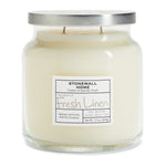 STONEWALL KITCHEN Fresh Linen Candle, Up to 105 H Burn time