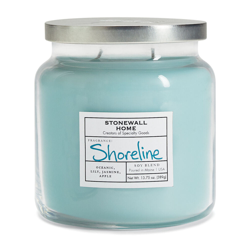 STONEWALL KITCHEN Shoreline Candle, Up to 105 H Burn time
