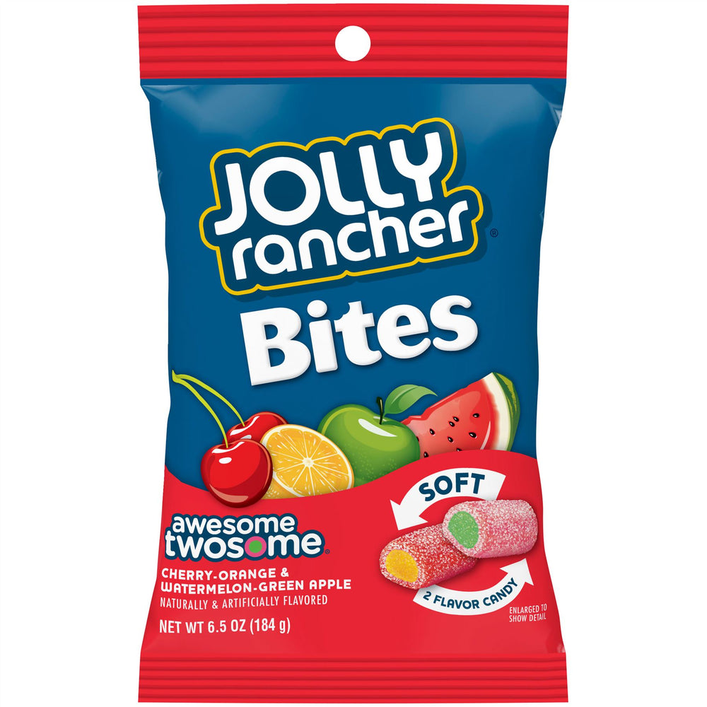 Jolly Rancher Fruit Bites Soft 2 Flavor Candy 184g