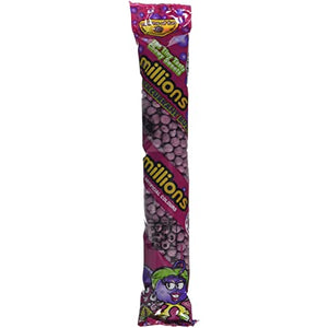 MILLIONS THE TINY TASTY CHEWY SWEETS BLACKCURRANT BUZZ FLAVOR ( UK ) 60G