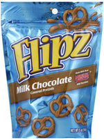 FLIPZ MILK CHOCOLATE COVERED PRETZELS 141G