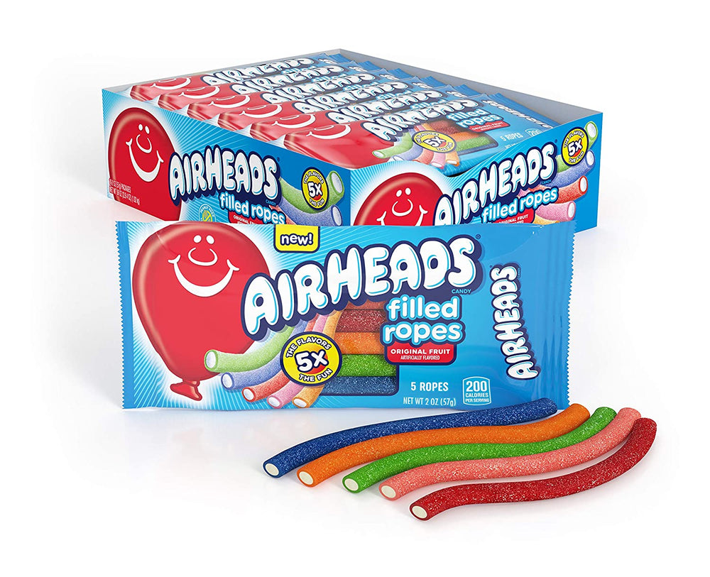 AIRHEADS FILLED ROPES ORIGINAL FRUIT 57G