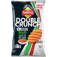 Smith’s Double Crunch – Mad Mex Hot Sauce Flavour Chips 150g