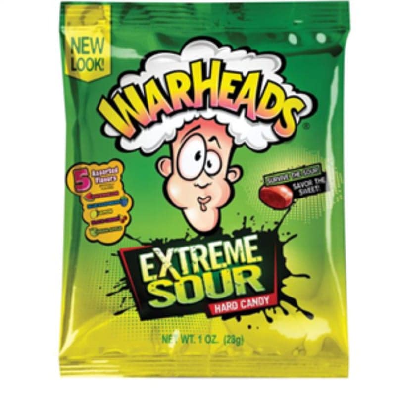 WARHEADS EXTREME SOUR HARD CANDY 28G