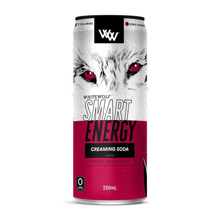 WHITEWOLF CREAMING SODA SMART ENERGY DRINK 330ML