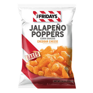
            
                Load image into Gallery viewer, TGI FRIDAYS JALAPENO POPPERS CORN Snacks CHEDDAR CHEESE Chips 99.2g
            
        