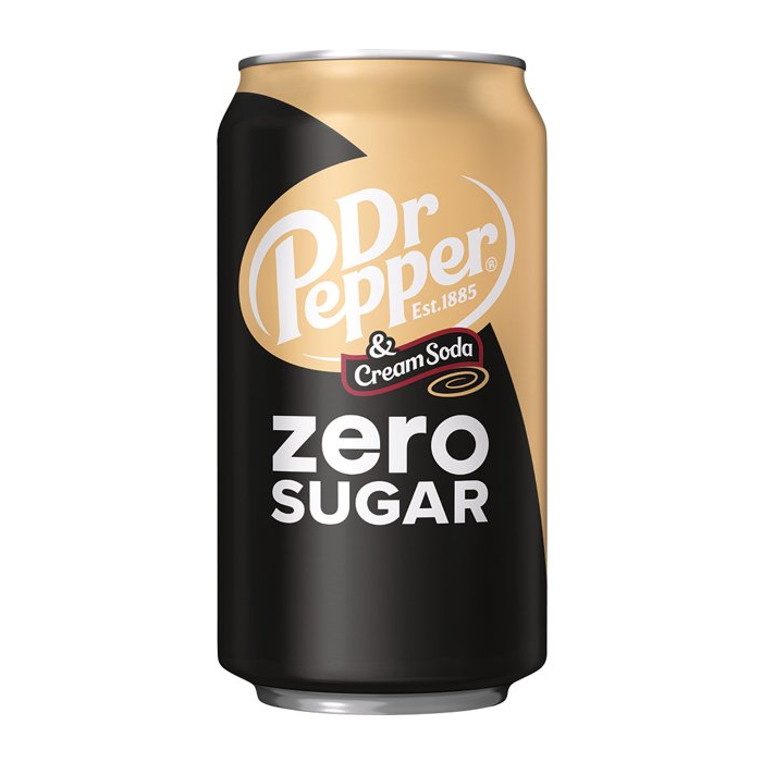 Dr Pepper & Cream Soda ZERO SUGAR 355ml