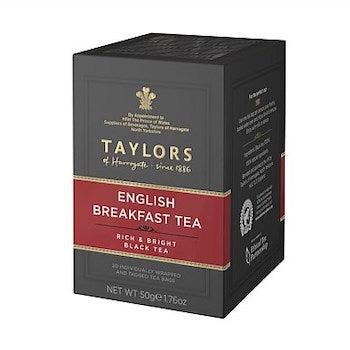 TAYLORS ENGLISH BREAKFAST TEA " BLACK TEA " 20PK
