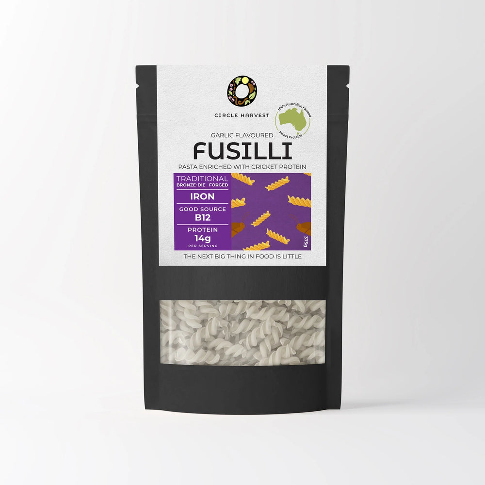 Circle Harvest Cricket Protein Fusilli - Garlic 320g