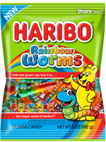 Haribo Rainbow Worms 142g
