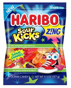 HARIBO Sour KICKS Zing Sour Gummies 127g