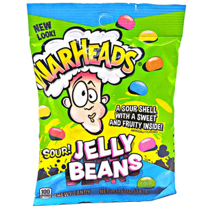 WARHEADS SOUR JELLY BEANS CHEWY CANDY 150G