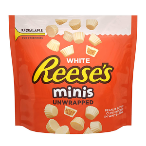 
            
                Load image into Gallery viewer, Reese&amp;#39;s Minis White Peanut Butter Unwrapped 215g
            
        