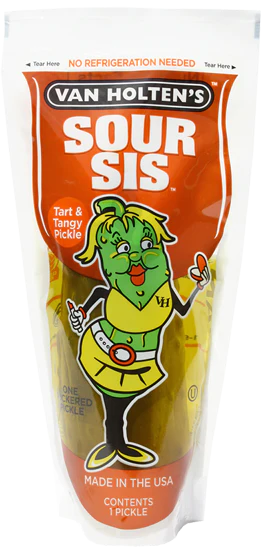 Van Holten's BIG SIS SOUR SIS Pickle in a Pouch 290g