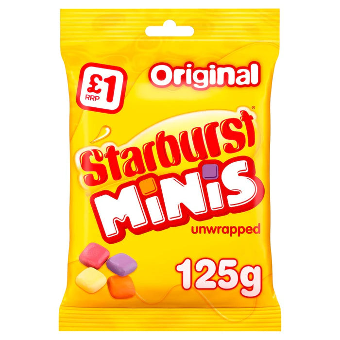 
            
                Load image into Gallery viewer, STARBURST Minis Original Unwrapped LOLLIES (125G or 137g)
            
        