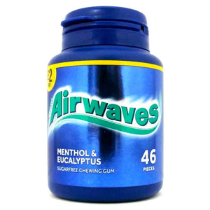 Wrigley's Airwaves Menthol and Eucalyptus Chewing Gum 46pcs