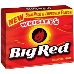 Wrigley's Big Red Cinnamon Gum 15 sticks 40g
