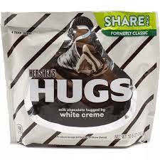 
            
                Load image into Gallery viewer, Hershey&amp;#39;s KISSES HUGS Milk Chocolate by White Cream Share Pack 300g
            
        
