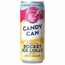 
            
                Load image into Gallery viewer, CANDY CAN SPARKLING ROCKET ICE LOLLY DRINK 330ML
            
        