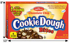 COOKIE DOUGH CHOCOLATE CHIP BITES 1 POUND