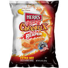 Herr's Cheestix Carolina REAPER Crunchy Chips 227g