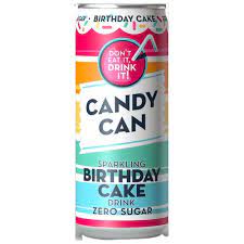 
            
                Load image into Gallery viewer, CANDY CAN SPARKLING BIRTHDAY CAKE DRINK 330ML
            
        