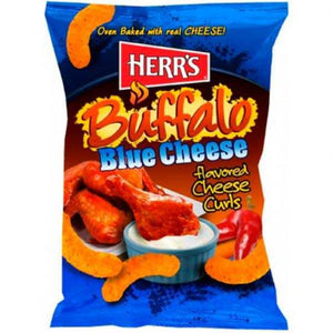 
            
                Load image into Gallery viewer, Herr&amp;#39;s Buffalo Blue Cheese Curls 170g
            
        