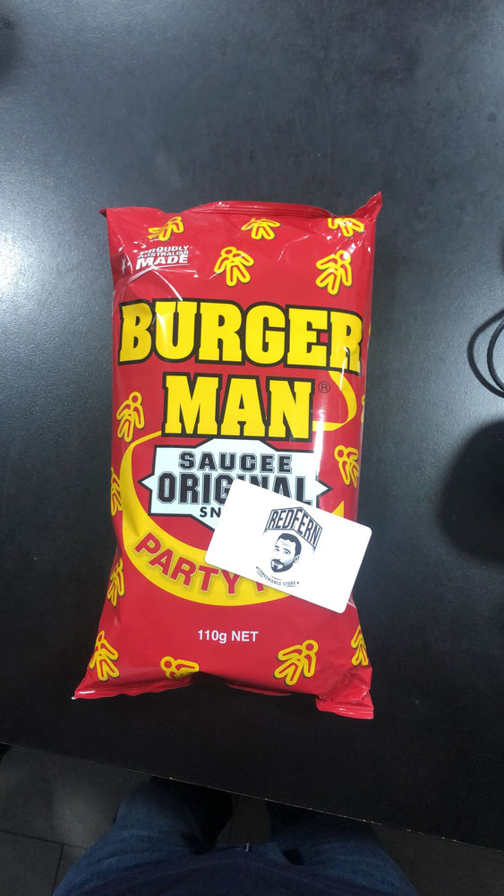 
            
                Load image into Gallery viewer, Burger Man Snacks Saucee Original Snacks 110g
            
        