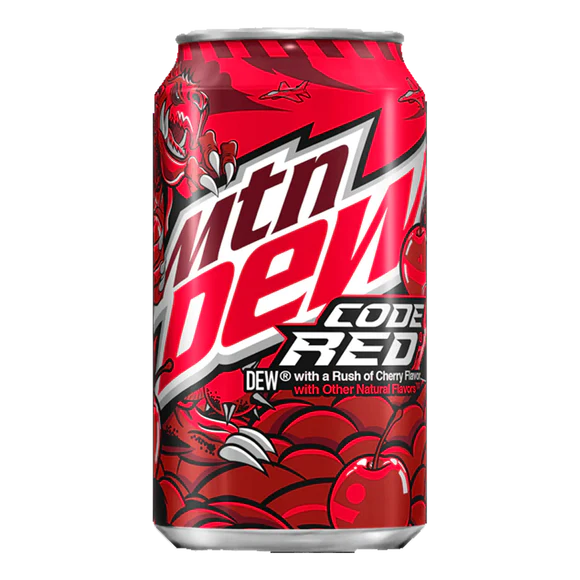 
            
                Load image into Gallery viewer, Mountain DEW CODE RED CAN Mtn 355ml
            
        