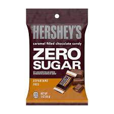 Hershey's ZERO SUGAR CARAMEL FILLED Chocolate Candy 85g