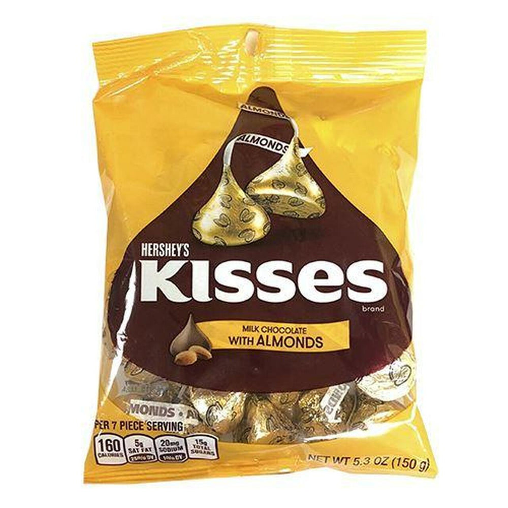 Hershey's Kisses Milk Chocolate With Almonds 150g