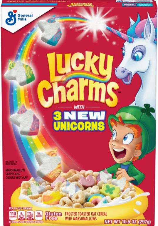 Lucky Charms original with 3 New Unicorns Cereal 297g