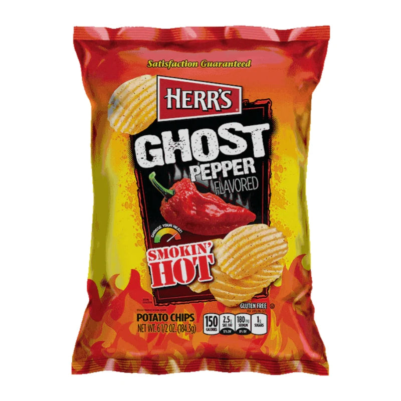 
            
                Load image into Gallery viewer, Herr&amp;#39;s GHOST PEPPER HOT Chips 170g
            
        