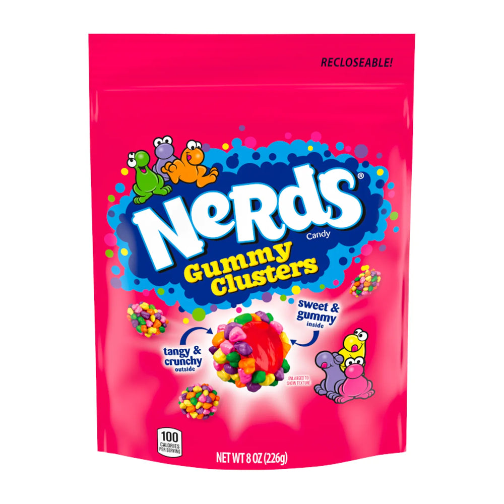 
            
                Load image into Gallery viewer, Nerds Gummy Clusters Sweet &amp;amp; Gummy 227g
            
        