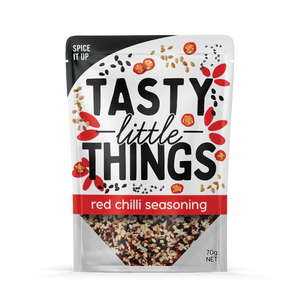 
            
                Load image into Gallery viewer, Tasty Little Things Spicy Red Chilli Everything Bagel Seasoning 70g
            
        