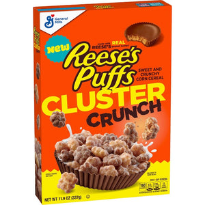 
            
                Load image into Gallery viewer, Reese&amp;#39;s Puffs Cluster Crunch Corn Cereal 337g
            
        